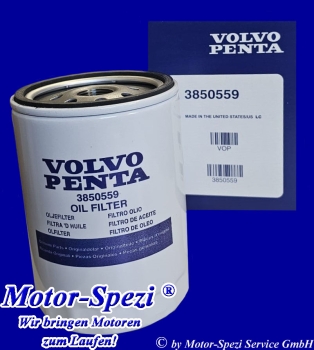 Volvo Penta Ölfilter für 7.4Gi, 7.4GL und 7.4GSi, original 3850559
